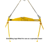 CBC200 IBC & Pallet Lifter spreader beam via end lifting lugs