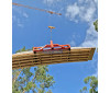 CHW150 Wide Load Pallet Hook - loaded with gyprock sheet for building construction lifted by crane