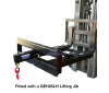 FNSC2 Slip-on Forklift Carriage Adaptor fitted with a QEH25LH Lifting Jib