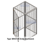 MSC105 fully enclosed Modular Storage Cage - 1050mm