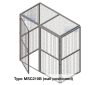 MSC210 wall mount Modular Storage Cage - 2100mm