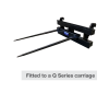 QHB2 Bale Spear Attachment fitted to a QEH25
