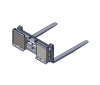 QSS-FPC25-1200 Skid Steer Fork Positioner