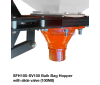 SFH100-SV100 Bulk Bag Hopper - Slide Valve with Adaptor Funnel (100NB)