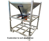 SFH100 Bulk Bag Hopper customised with a slide valve 200mm dia output and extension frame