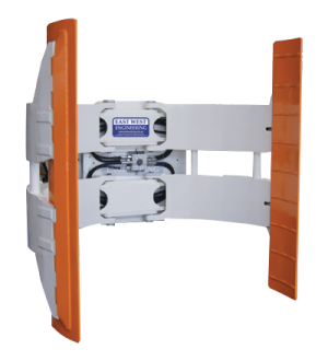 LTJ Rotating Tyre Clamp - for handling and stacking tyres by forklift during loading and unloading operations