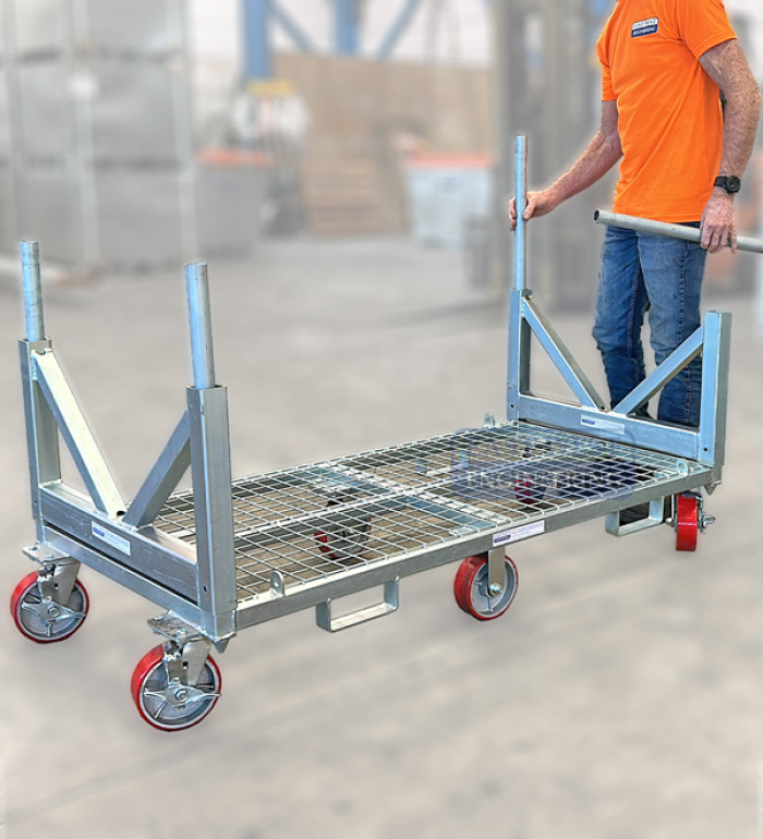 APV100 Pipe Trolley with removable corner posts