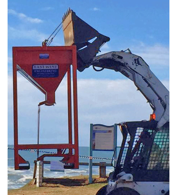 BSB02-RS - crane lugs & fork pockets for transporting unit