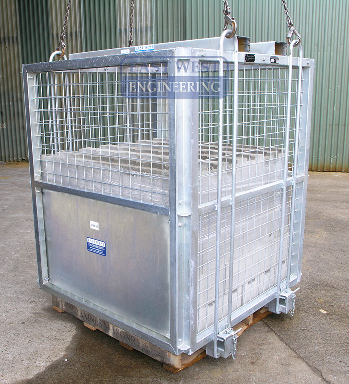 BSN-6 Brick Cage loaded with building materials