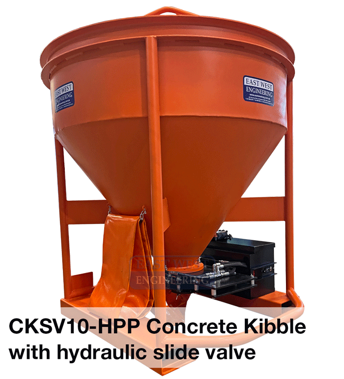CKSV10 Hydraulic Concrete Kibble with slide valve