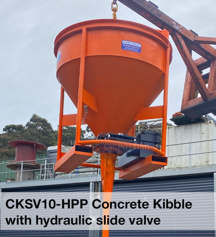 CKSV10 Hydraulic Concrete Kibble with slide valve