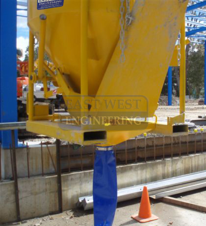 CKUF200 Funnel fitted to CKM Concrete Kibble