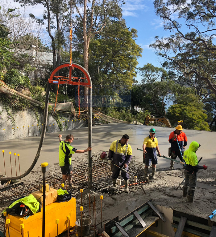 CML50 Concrete Pumpline Hanger on site