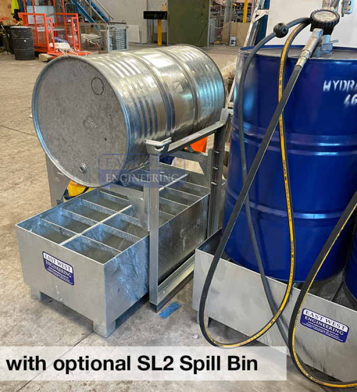 DSF01 Drum Rack + optional SL2 Spill Bin