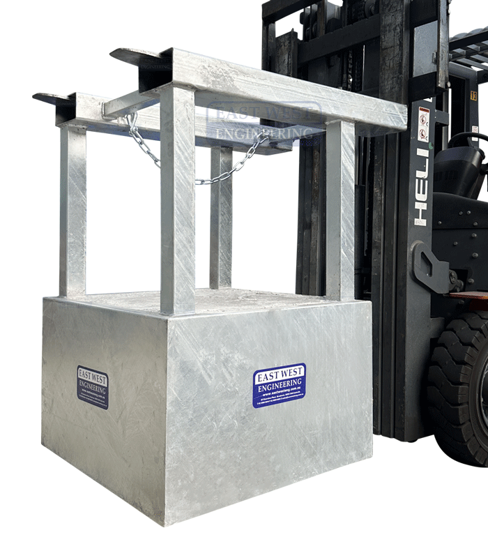 FCA110 1100L Wheelie Bin Compactor Forklift Attachment