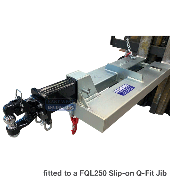 QPH35 Pintle Hook Tow Hitch + FQL250 Q-Fit Hook Point Jib