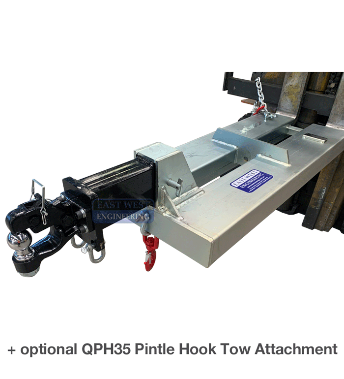 FQL250 Q-Fit Hook Point Jib + Pintle Hook Tow Attachment fitted