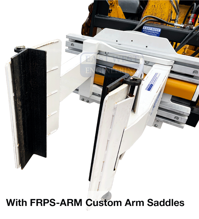 FRPS140 Rotating Pole Setter attachment with customised arm to suit application