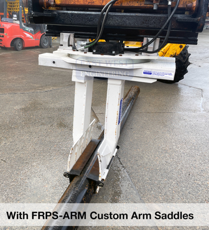 FRPS140 Rotating Pole Setter attachment with customised arm to suit application