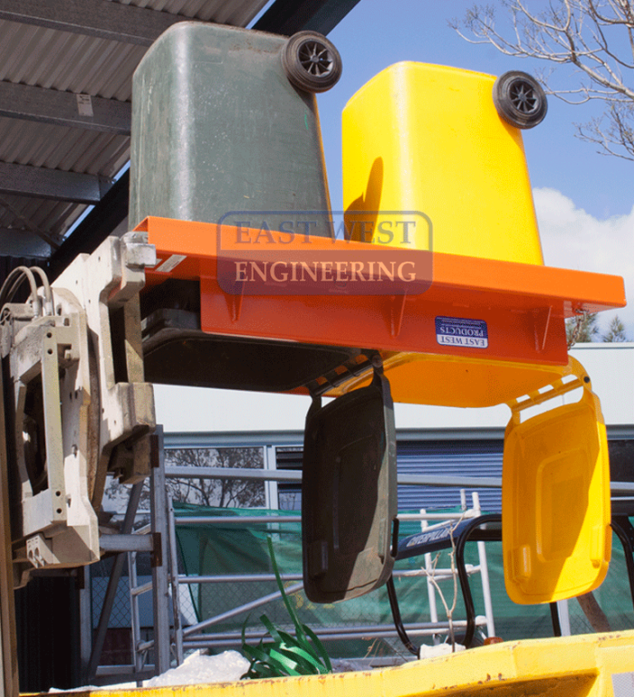 FWB24 - bin secured by support rails