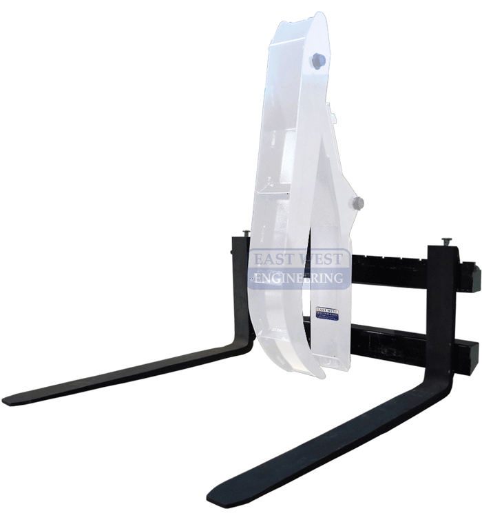 GA-01 Log Grab Attachment on Tractor Euro Fork Carriage