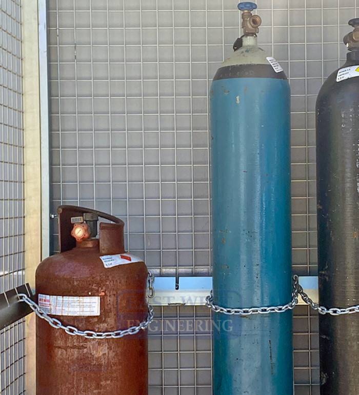 GSC210 Gas Cylinder Storage cage with racking