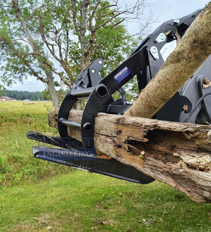 Tractor Log Grab Attachment with euro hitch 