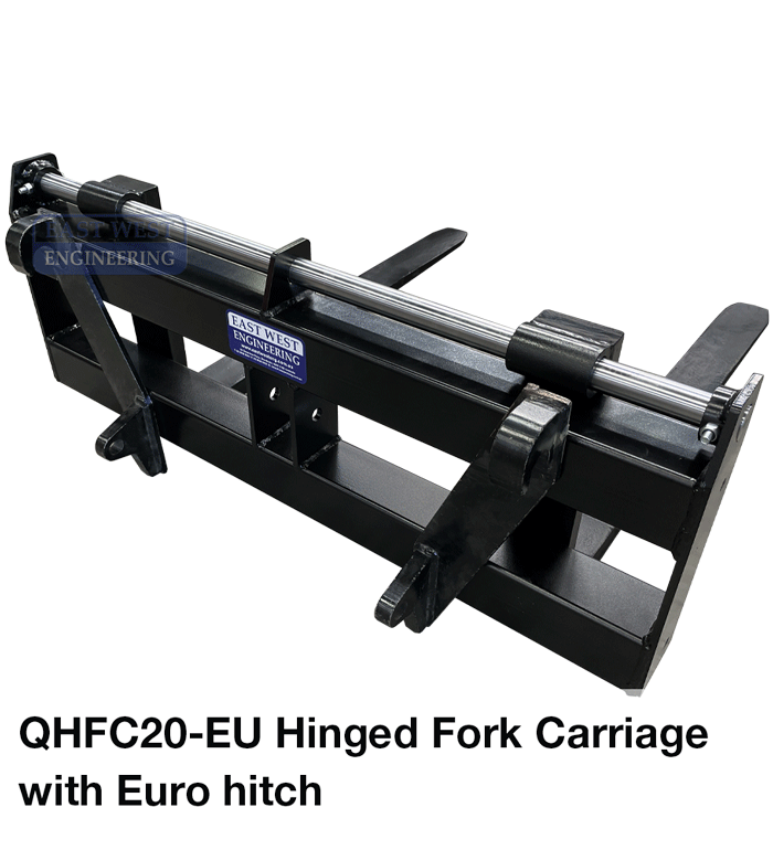 QHFC20-EU Hinged Fork Carriage + Euro Hitch