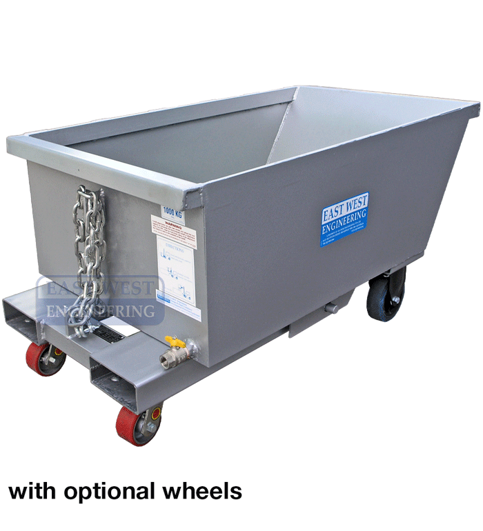 SSD Self Dumping Bin with wheels