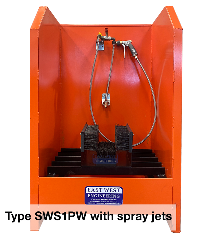 SWS1PW Boot Cleaning Station with spray jets