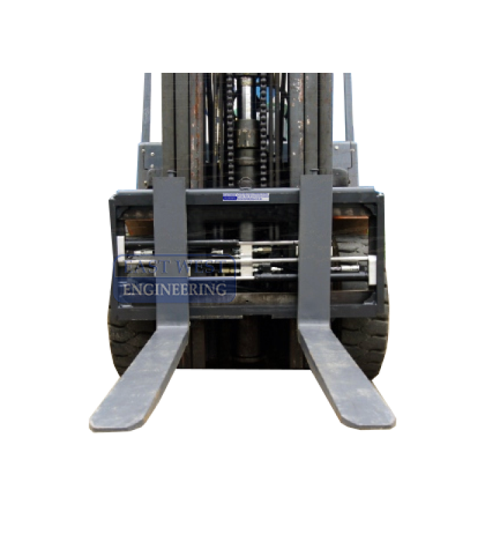 TJC-E Fork Positioner, non-sideshifting to suit forklifts fitted with integral sideshift