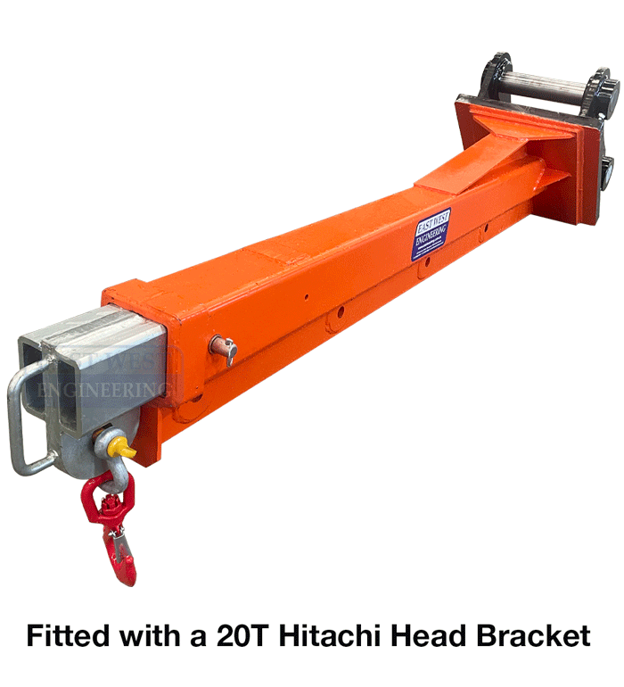 XFJL50 5T Telescopic Excavator Jib + 20T Hitatchi Head Bracket