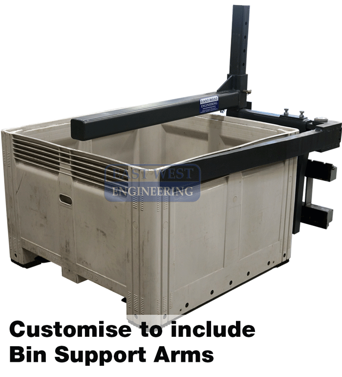 Skid Steer 180° Rotator + Bin Support Arms