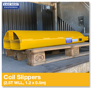 East West Engineering Custom Forklift Coil Slippers
