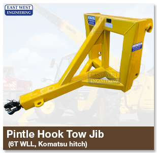 East West Engineering Pintle Hook Tow Jib Komatsu